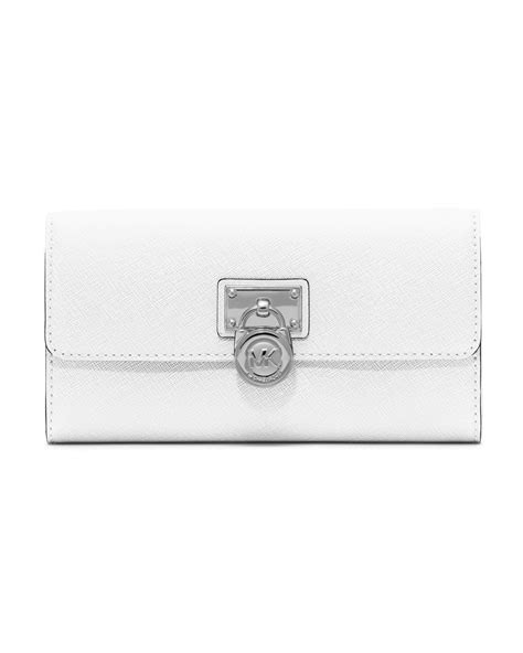 michael kors lillie optic white wallet|Michael Kors hamilton wallet luggage.